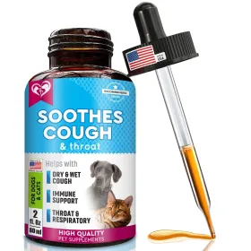 Kennel Cough Treatment Natural Infection Medicine For Dogs And Cats Respiratory Colds Cough Relief Collapsed Trachea And Cat Asthma Support (Option: Beloved Pets)